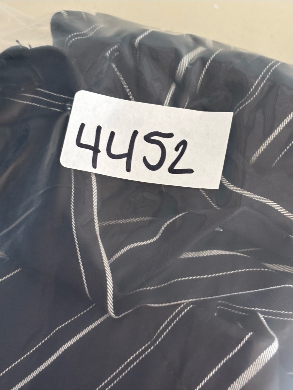 ME+EM Women’s Black Pinstripe Long Shirt Dress Size 4 - Picture 10 of 12